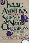 Cover of Isaac Asimov’s Book of Science and Nature Quotations